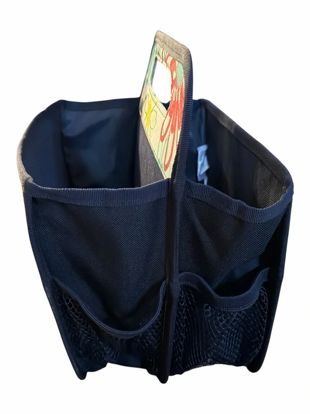 Thirty-One Floral Utility Caddy Organizer Tote Storage Bin Teacher Craft Car
